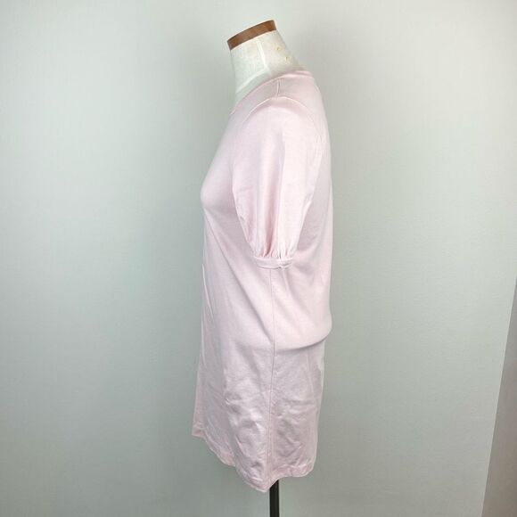 Madewell Pink Puff-Sleeve Shirt Dress - Picture 5 of 7